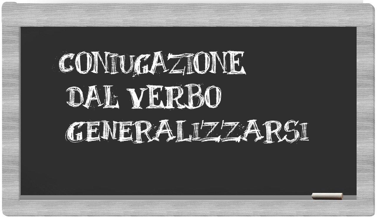 ¿generalizzarsi en sílabas?