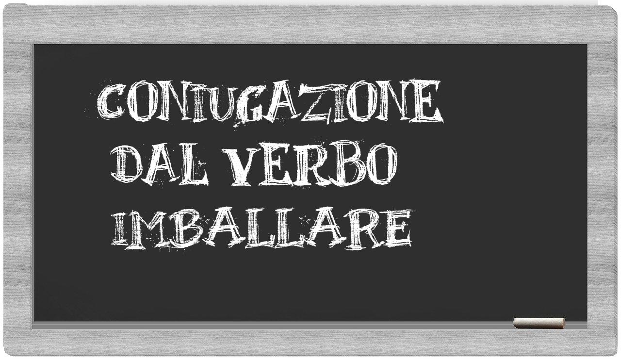 ¿imballare en sílabas?