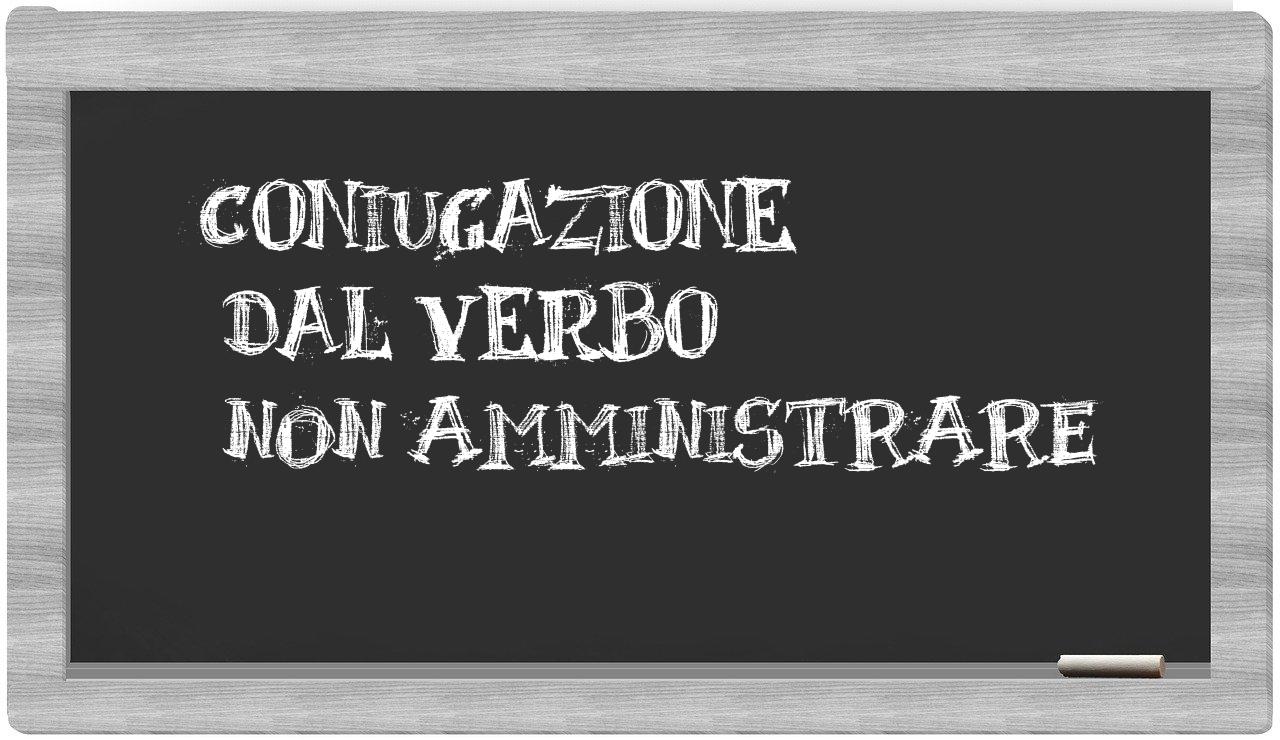 ¿non amministrare en sílabas?