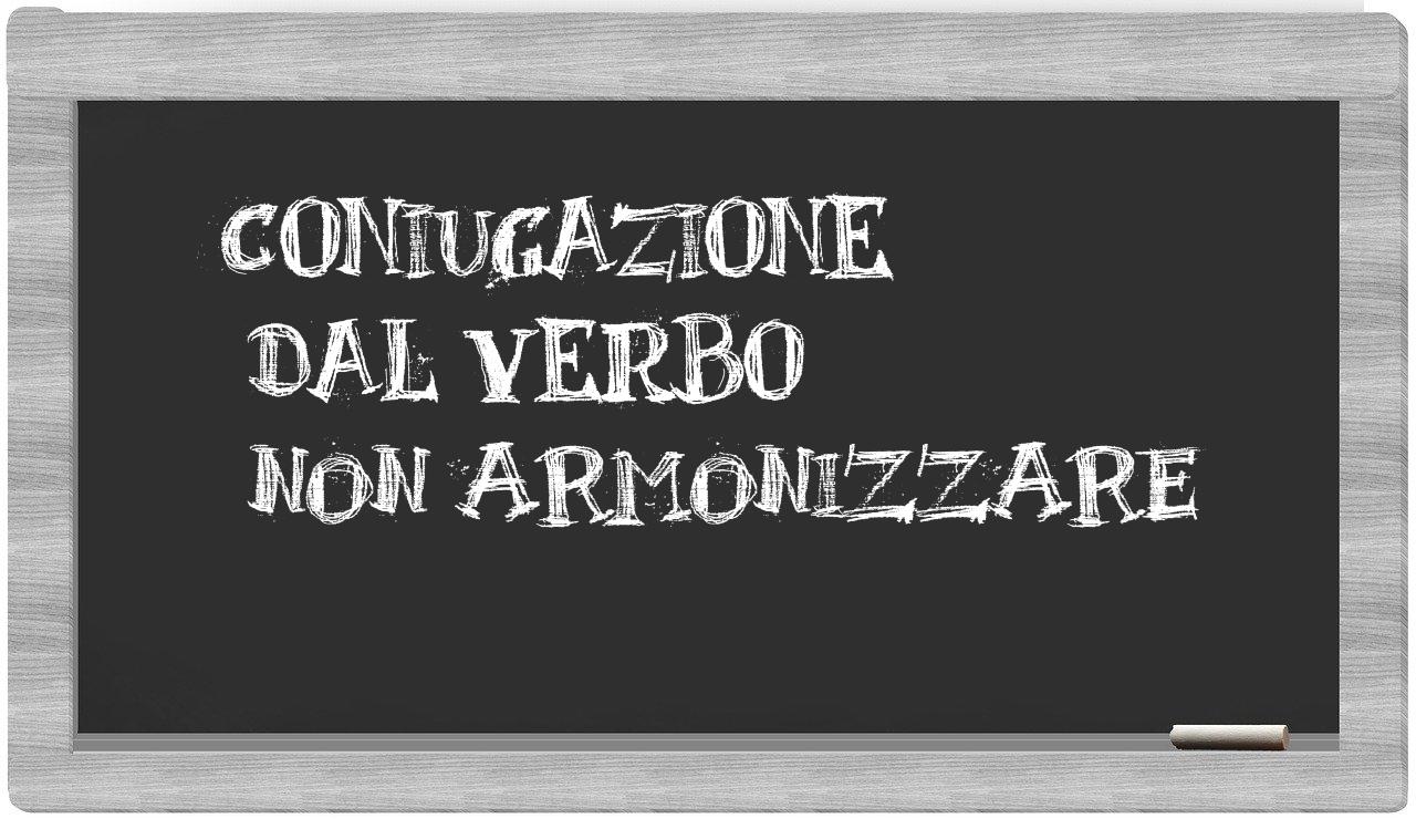 ¿non armonizzare en sílabas?