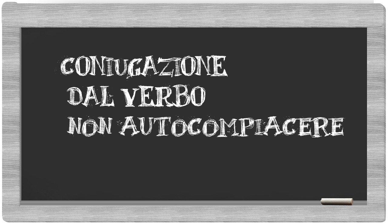 ¿non autocompiacere en sílabas?