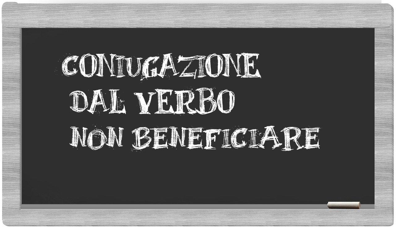 ¿non beneficiare en sílabas?