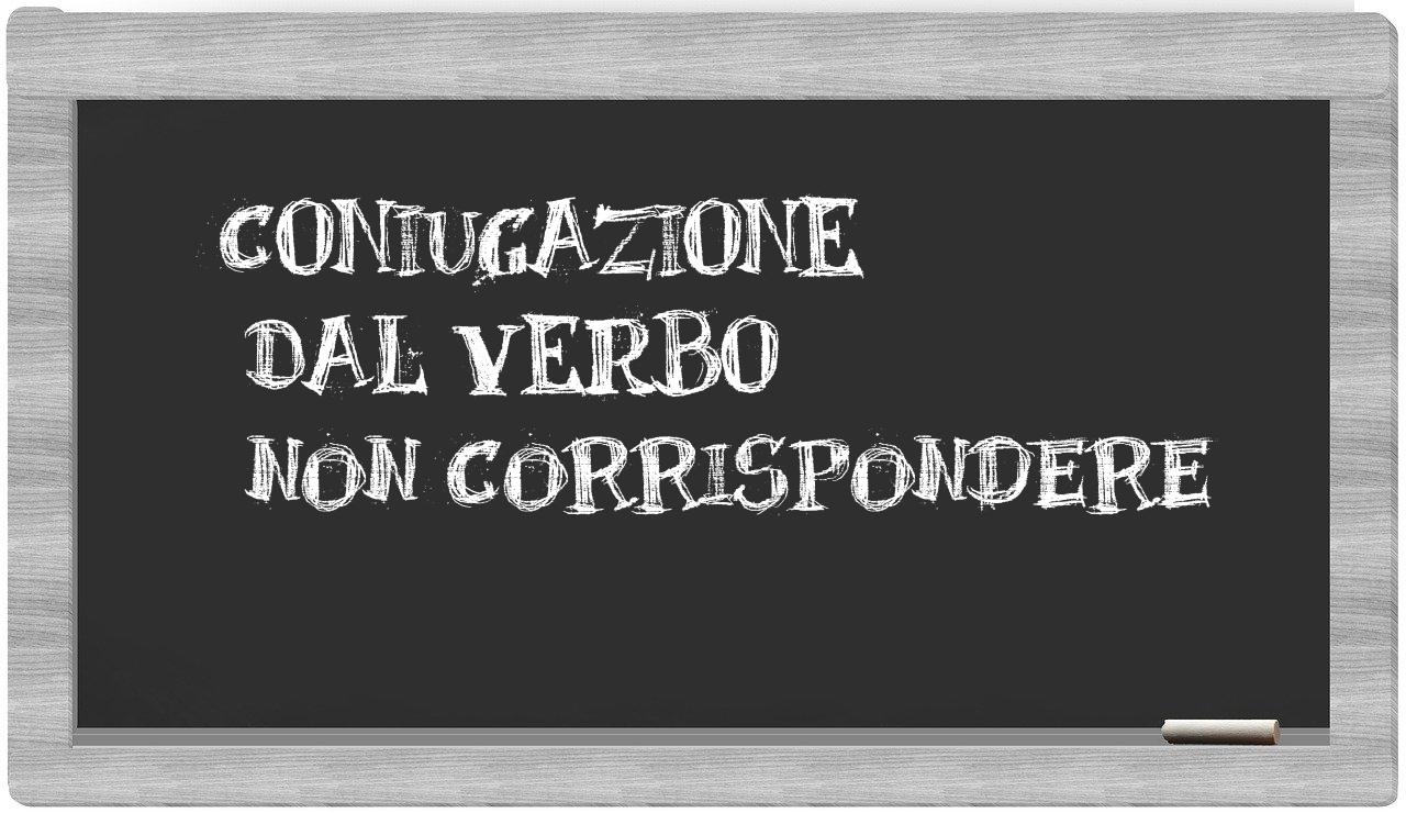 ¿non corrispondere en sílabas?