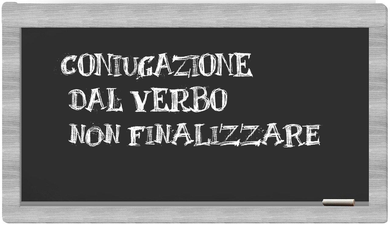 ¿non finalizzare en sílabas?