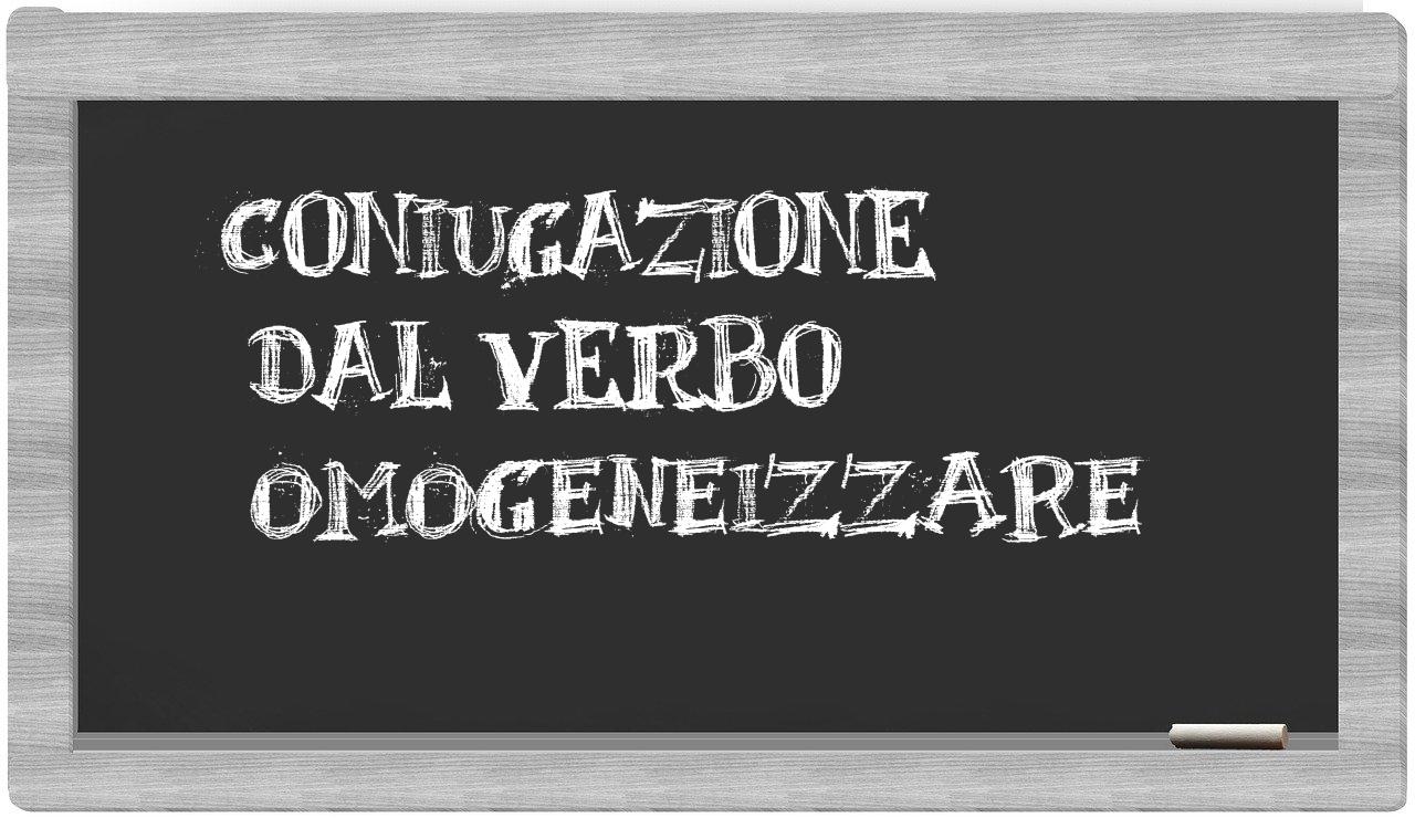 ¿omogeneizzare en sílabas?