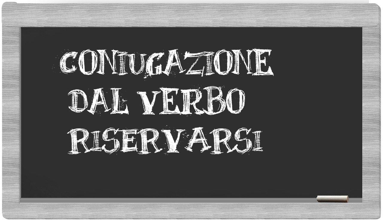 ¿riservarsi en sílabas?