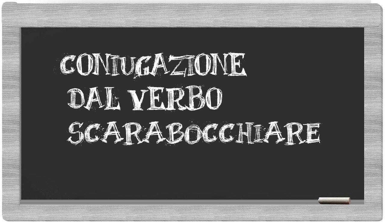 ¿scarabocchiare en sílabas?