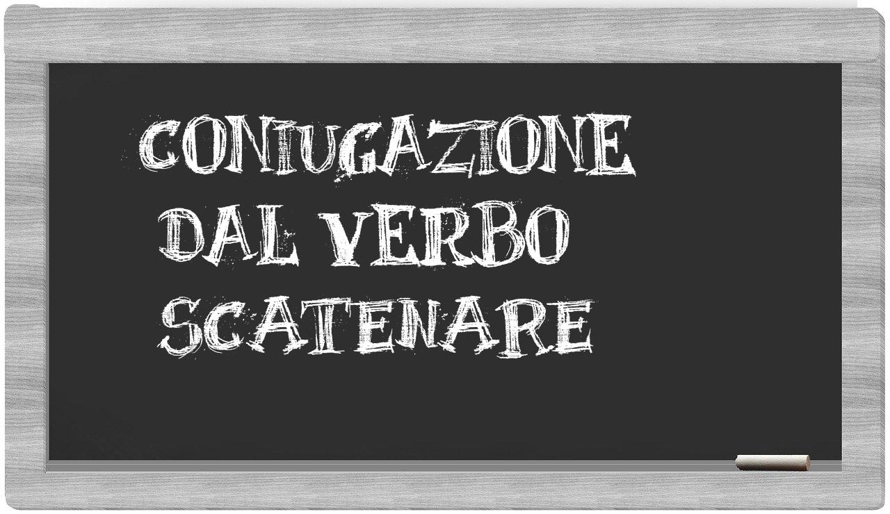 ¿scatenare en sílabas?