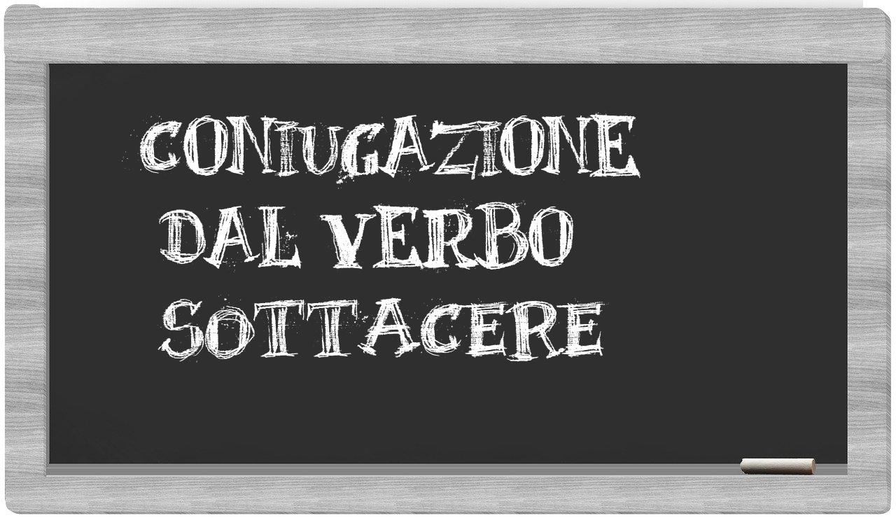 ¿sottacere en sílabas?