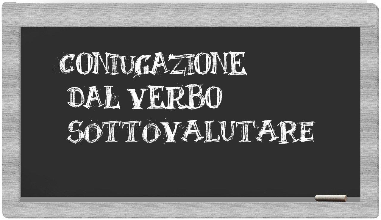 ¿sottovalutare en sílabas?