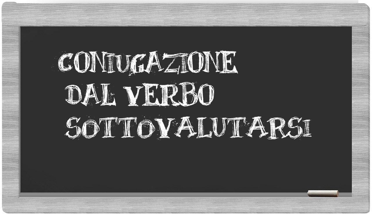 ¿sottovalutarsi en sílabas?