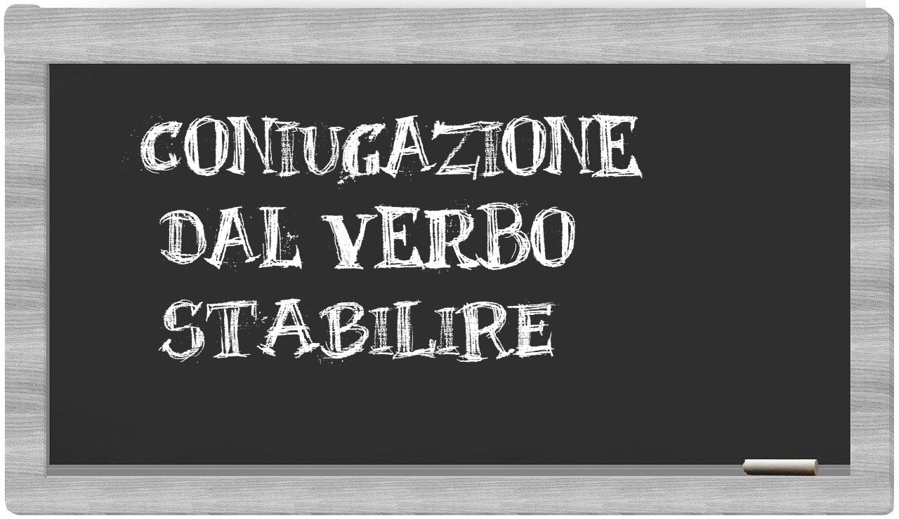 ¿stabilire en sílabas?