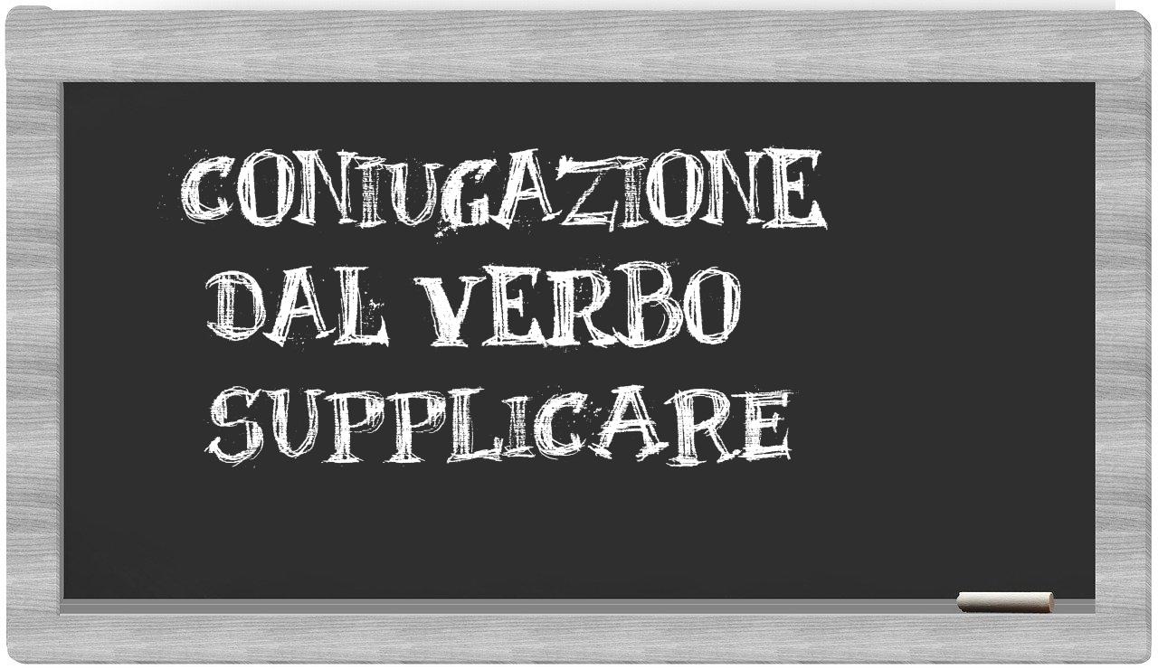 ¿supplicare en sílabas?
