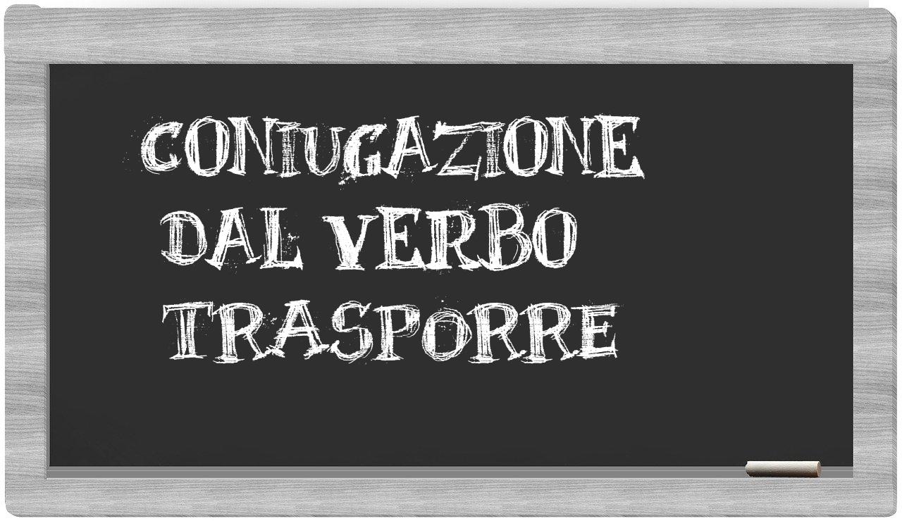 ¿trasporre en sílabas?